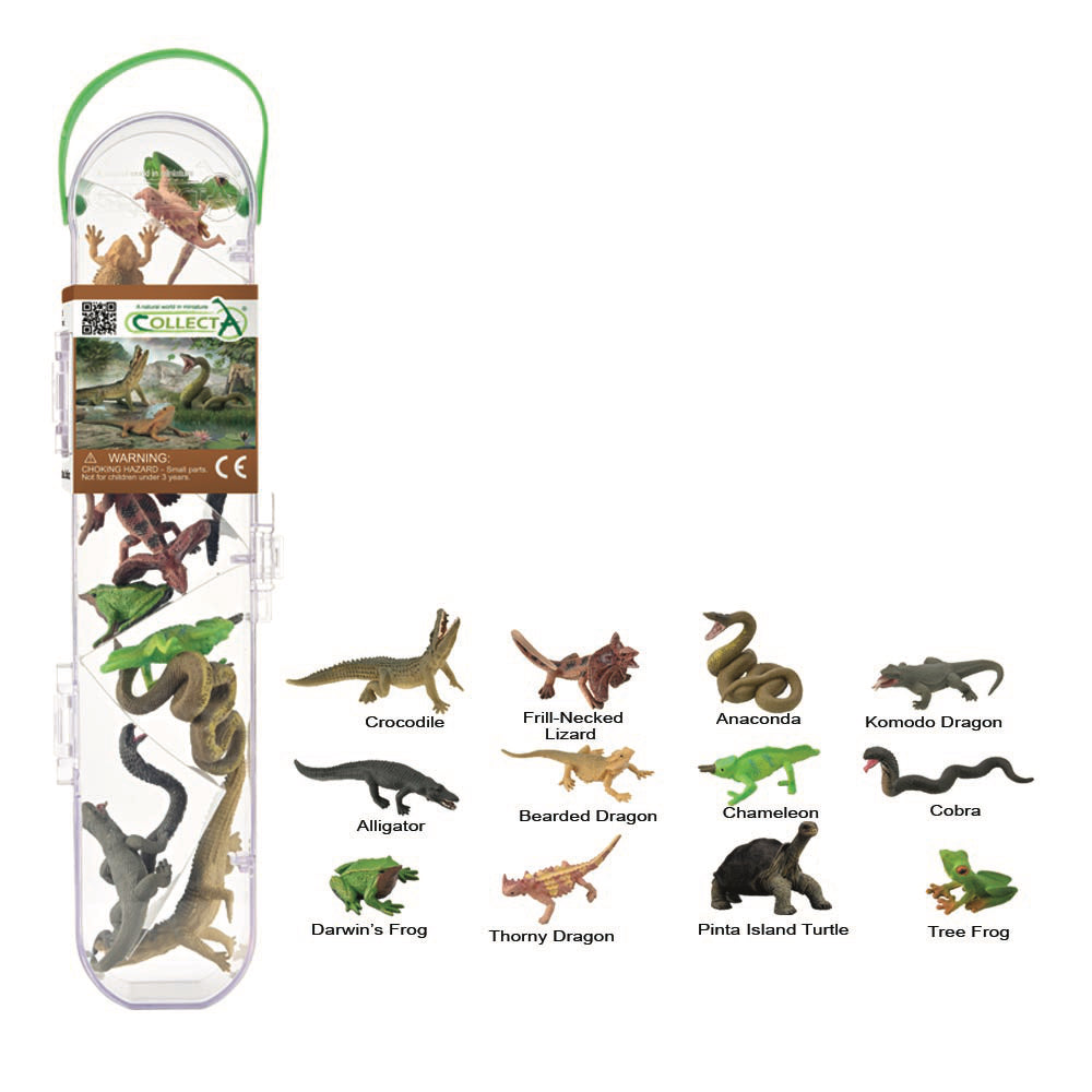 COLLECTA - REPTILES 10 PIECE TUBE - Toyworld Frankston