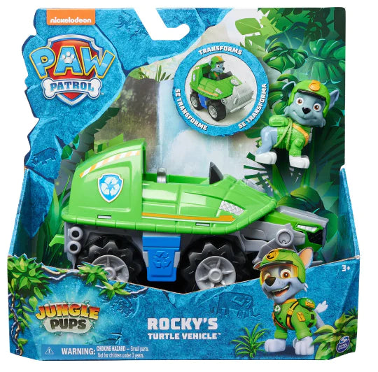 PAW PATROL JUNGLE PUPS - ROCKY'S TURTLE VEHICLE - Toyworld Frankston