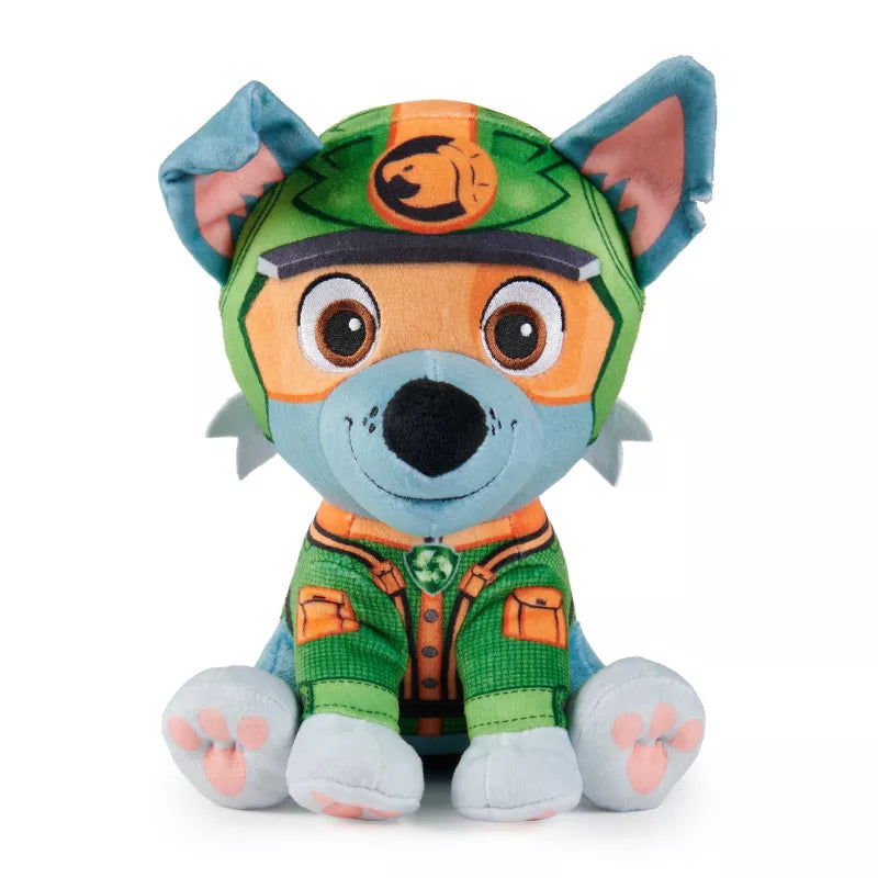 PAW PATROL JUNGLE PUPS - ROCKY 20CM PLUSH - Toyworld Frankston