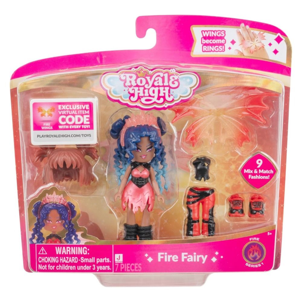 ROYALE HIGH 3 INCH CORE DELUXE FIGURES - FIRE FAIRY - Toyworld Frankston