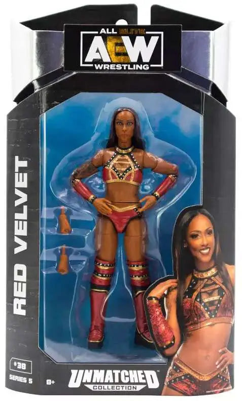 ALL ELITE WRESTLING UNMATCHED #38 RED VELVET ACTION FIGURE - Toyworld Frankston