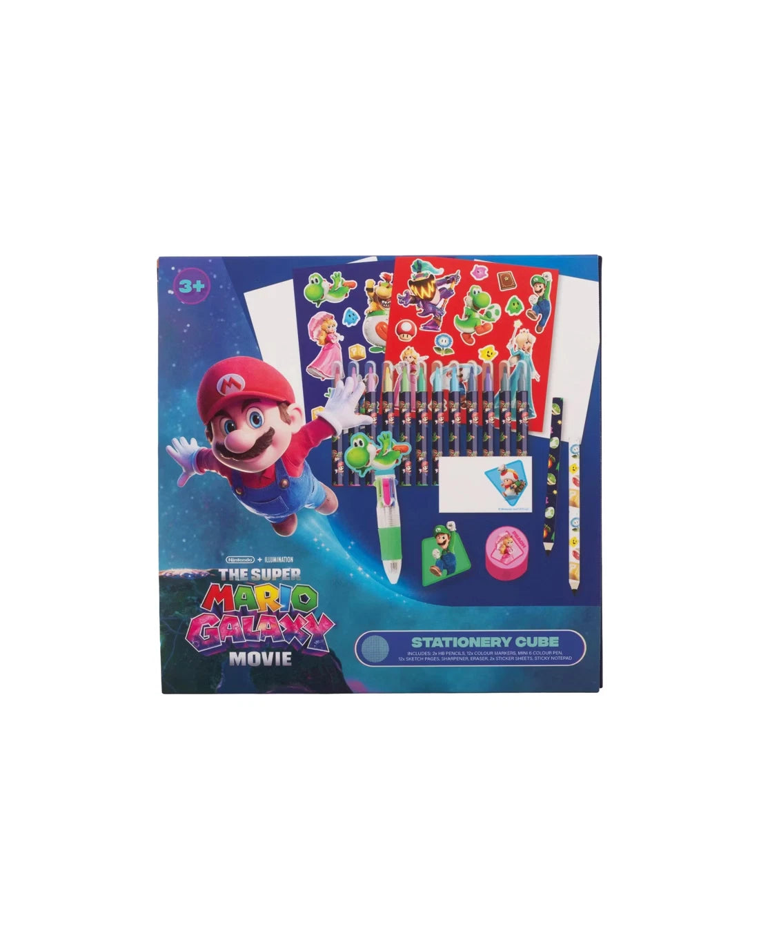 SUPER MARIO GALAXY MOVIE - STATIONERY SET CUBE