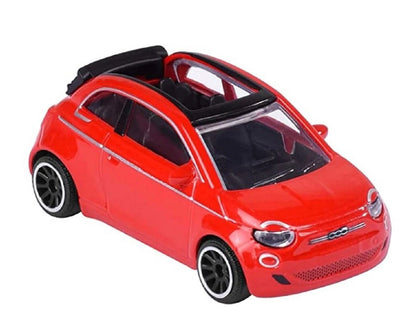 MAJORETTE STREET CARS - RED FIAT 500C CONVERTABLE