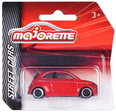 MAJORETTE STREET CARS - RED FIAT 500C CONVERTABLE