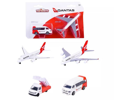 MAJORETTE QANTAS PLANE AND VEHICLE ASSORTMENT - Toyworld Frankston