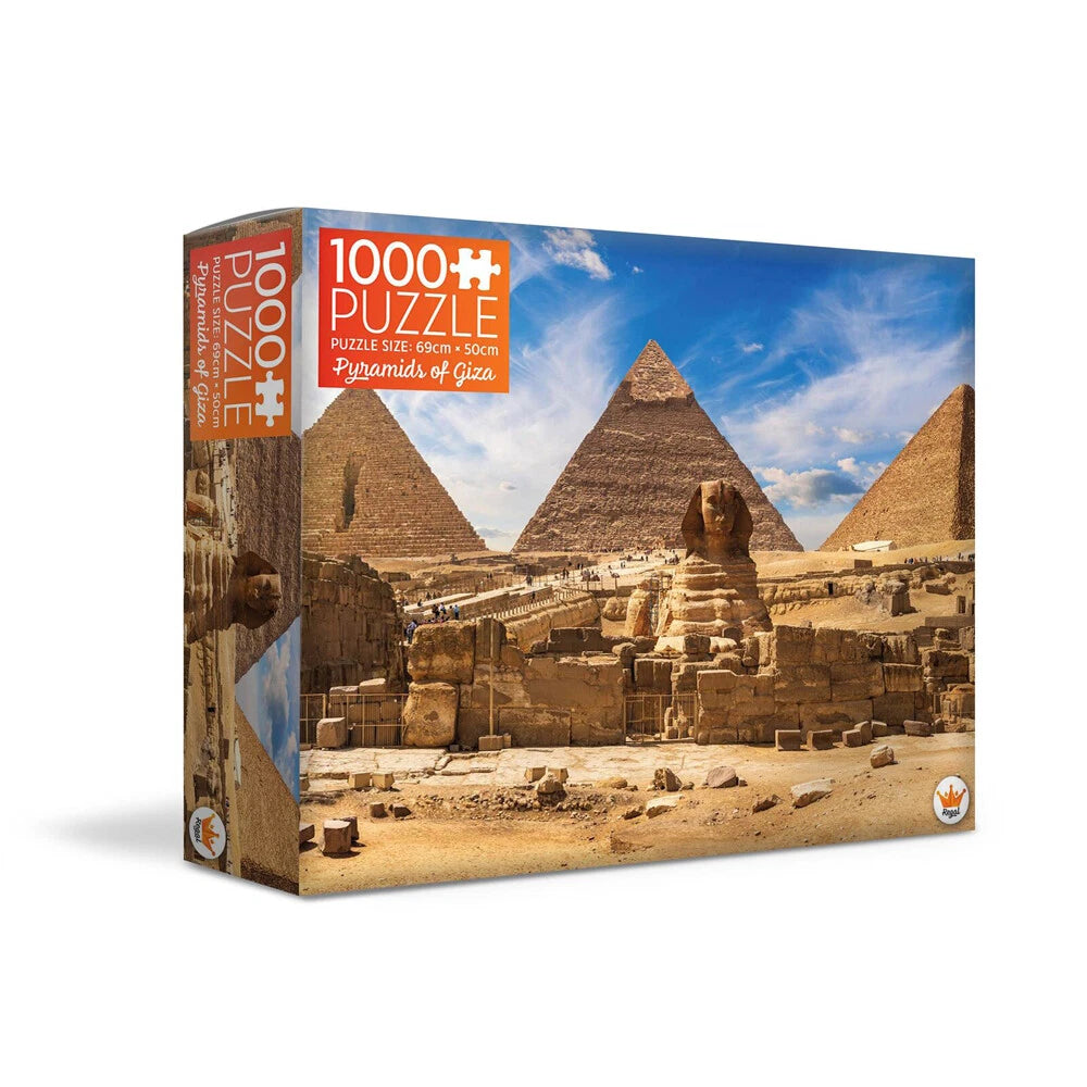 REGAL 1000 PIECE PUZZLES - TRAVEL SERIES PYRAMIDS OF GIZA - Toyworld Frankston