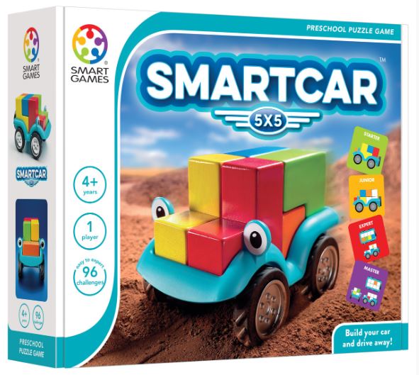 SMART GAMES SMART CAR 5X5 PRESCHOOL PUZZLE GAME - Toyworld Frankston