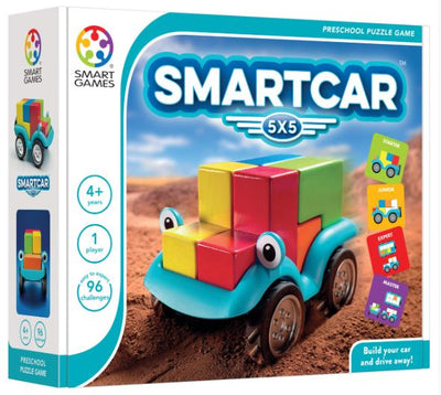 SMART GAMES SMART CAR 5X5 PRESCHOOL PUZZLE GAME - Toyworld Frankston