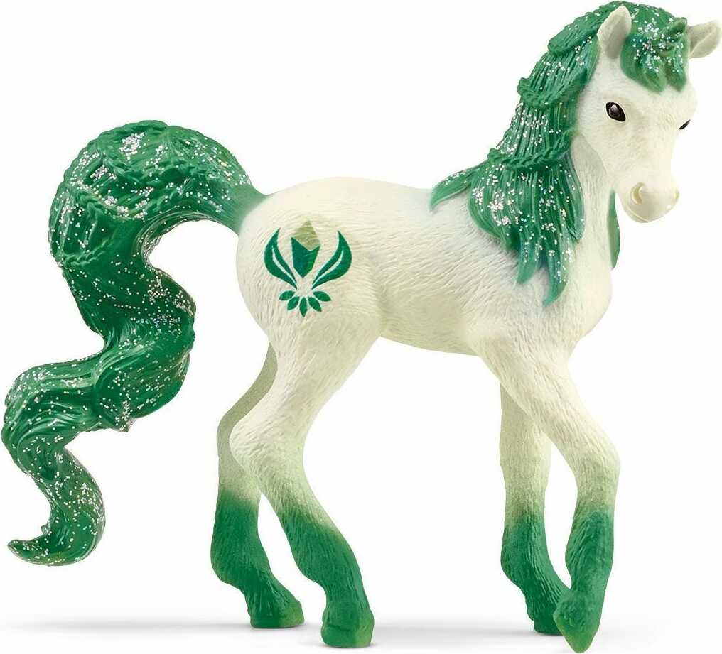 SCHLEICH - EMERALD UNICORN FOAL - Toyworld Frankston