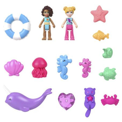 POLLY POCKET - DADDY AND ME - SEAHORSE PURSE COMPACT - Toyworld Frankston