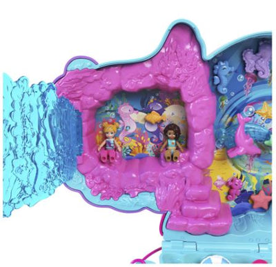 POLLY POCKET - DADDY AND ME - SEAHORSE PURSE COMPACT - Toyworld Frankston