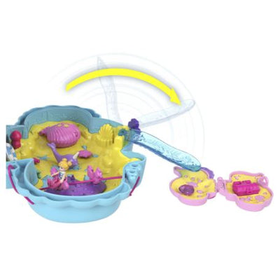 POLLY POCKET - DADDY AND ME - SEAHORSE PURSE COMPACT - Toyworld Frankston