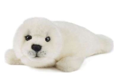 LIVING NATURE - GREY SEAL PUP SMALL PLUSH - Toyworld Frankston