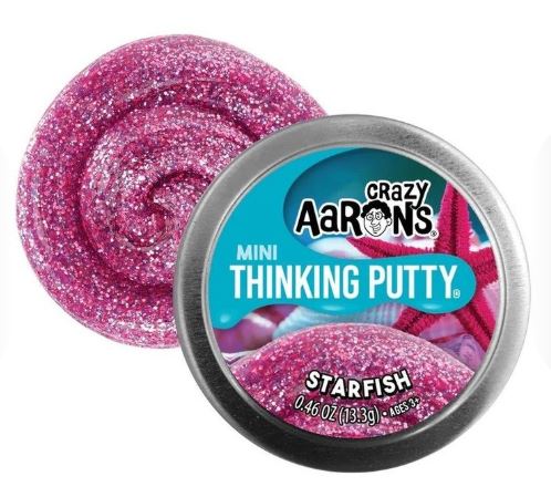 CRAZY AARON'S THINKING PUTTY MINI 2 INCH - STARFISH - Toyworld Frankston