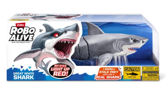 ROBO ALIVE SHARK ATTACK - GREAT WHITE SHARK - Toyworld Frankston