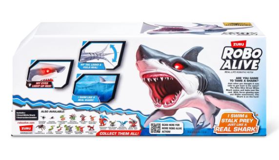 ROBO ALIVE SHARK ATTACK - GREAT WHITE SHARK - Toyworld Frankston