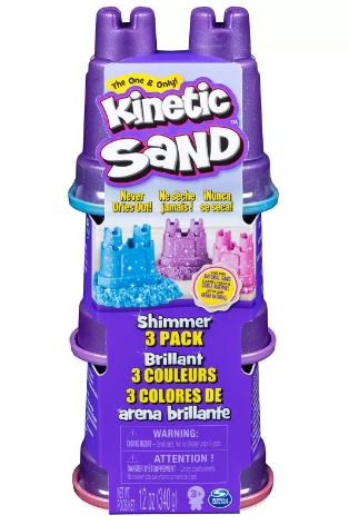 KINETIC SAND SHIMMERS MULTI PACK 3PC - Toyworld Frankston