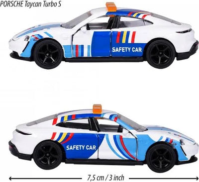 MAJORETTE PORSCHE MOTORSPORT DELUXE - PORSCHE TAYCAN TURBO S SAFETY CAR - Toyworld Frankston