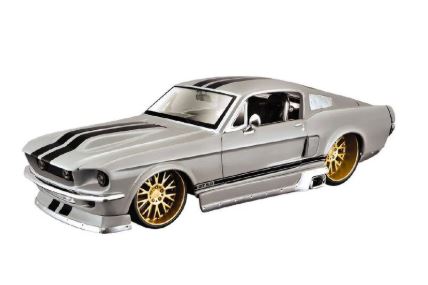 MAISTO 1:24 1967 FORD MUSTANG GT SILVER - Toyworld Frankston