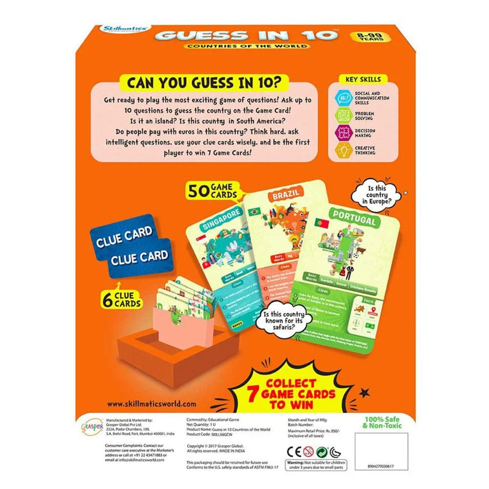 SKILLMATICS - GUESS IN 10 - COUNTRIES OF THE WORLD - Toyworld Frankston