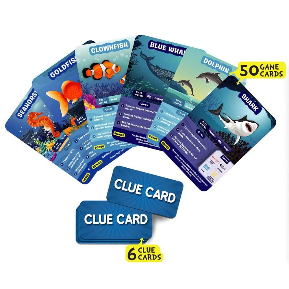 SKILLMATICS CARD GAME : GUESS IN 10 UNDERWATER ANIMALS - Toyworld Frankston