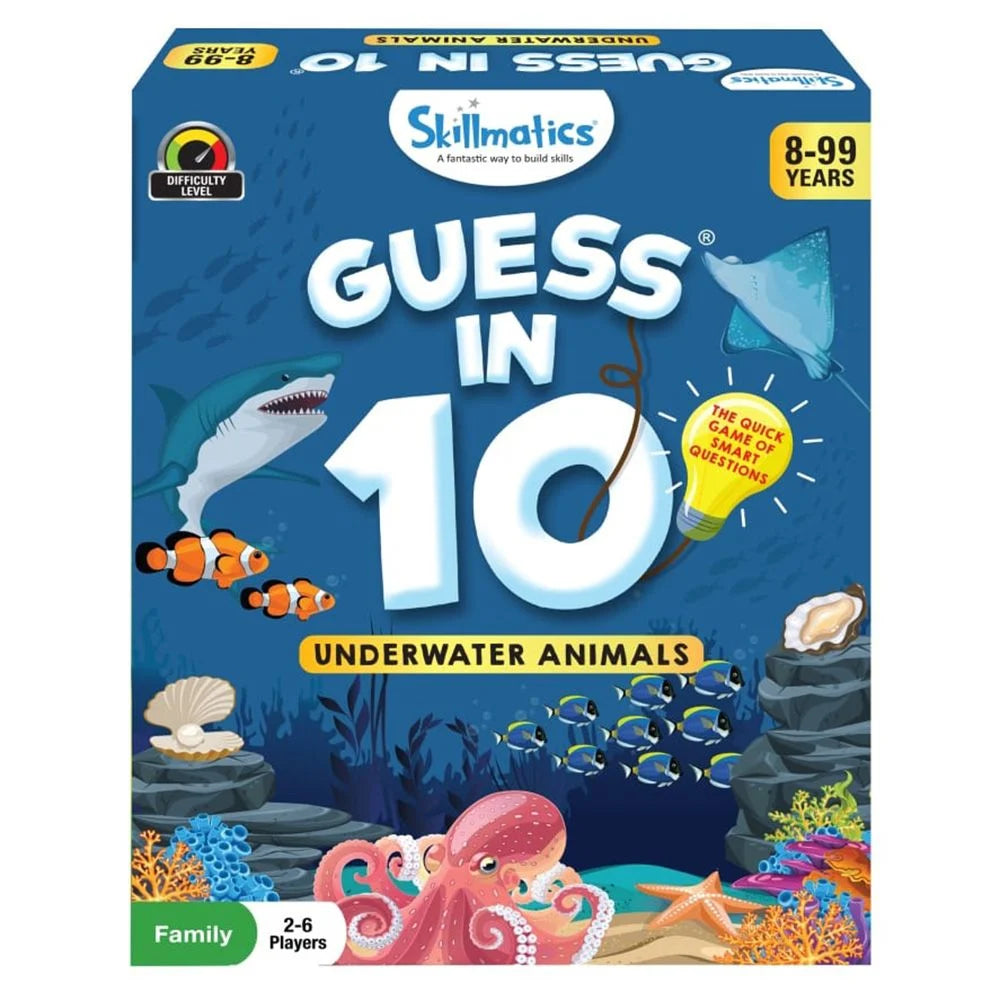 SKILLMATICS CARD GAME : GUESS IN 10 UNDERWATER ANIMALS - Toyworld Frankston