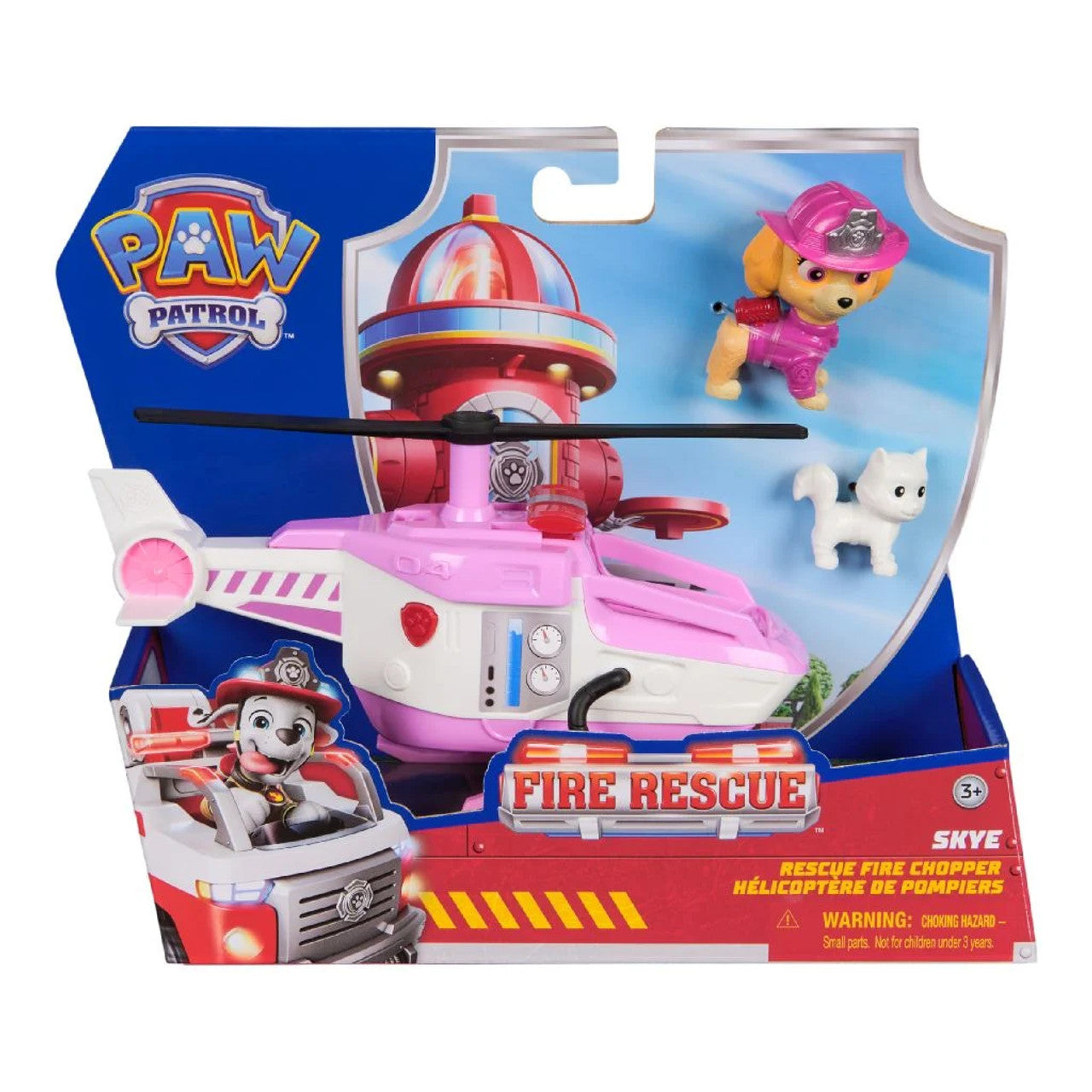 PAW PATROL FIRE RESCUE - SKYE RESCUE FIRE CHOPPER - Toyworld Frankston