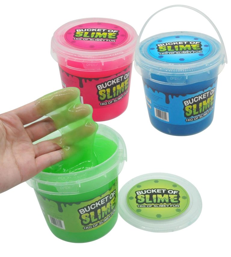 BUCKET OF SLIME 1KG ASSORTED COLORS - Toyworld Frankston
