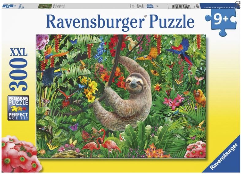 RAVENSBURGER - SLOW-MO SLOTH PUZZLE 300 PIECE PUZZLE - Toyworld Frankston