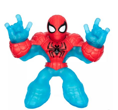 HEROES OF GOO JIT ZU GLOW SURGE - STRETCH AND GLOW SPIDERMAN - Toyworld Frankston