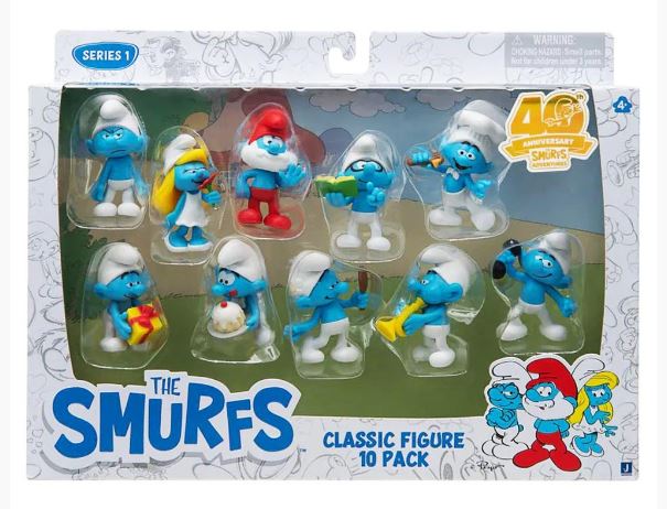 THE SMURFS CLASSIC FIGURE 10 PACK