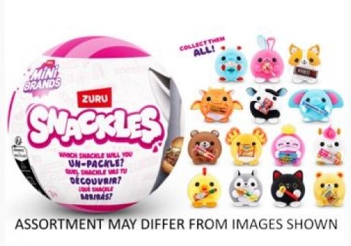 Zuru Snackles Plush Small Series 1 WAVE 2 assorted - Toyworld Frankston