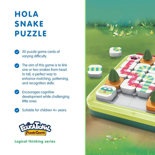 HOLA - EDUCATIONAL PUZZLE GAME - SNAKE PUZZLE - Toyworld Frankston