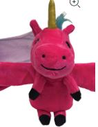 LOVE'EMS PINK UNICORN SNAP PLUSH BAND - Toyworld Frankston
