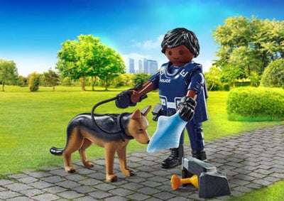 PLAYMOBIL 71162 POLICE WITH SNIFFER DOG - Toyworld Frankston