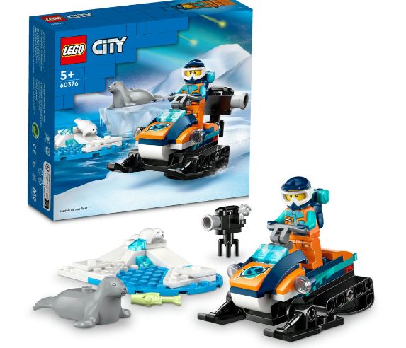 LEGO 60376 CITY - ARCTIC EXPLORER SNOWMOBILE - Toyworld Frankston