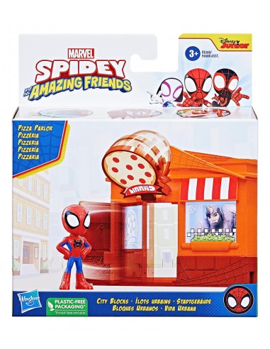 SPIDEY AMAZING FRIENDS - CITY BUILDING - PIZZA - Toyworld Frankston