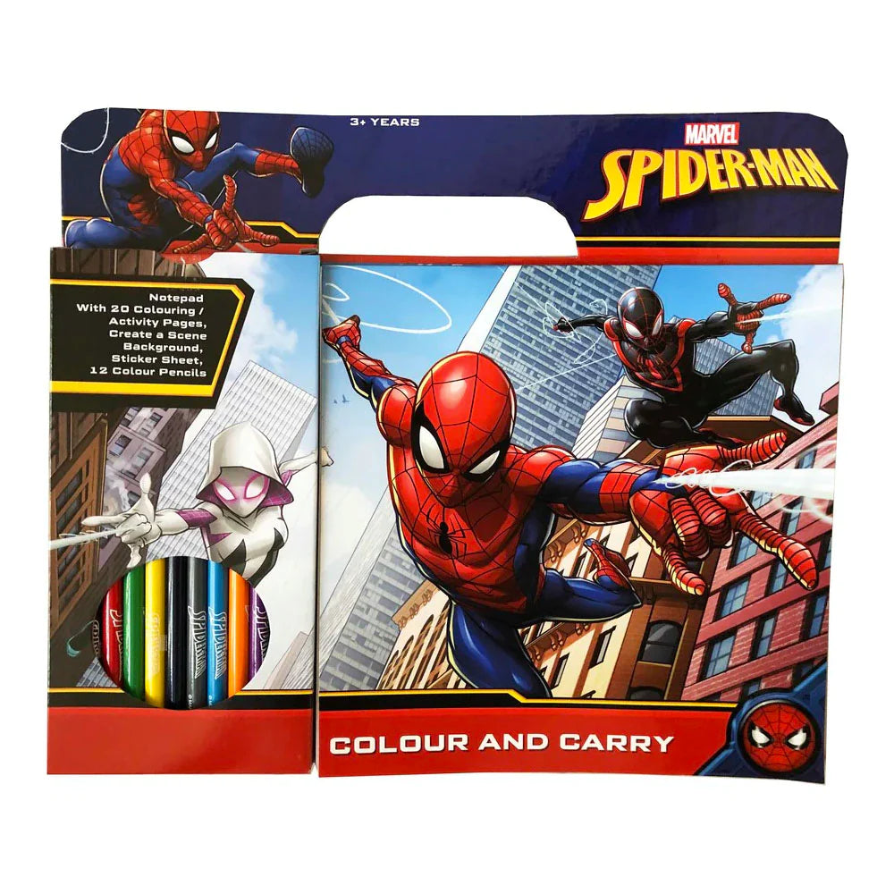 SPIDERMAN - COLOUR AND CARRY - Toyworld Frankston