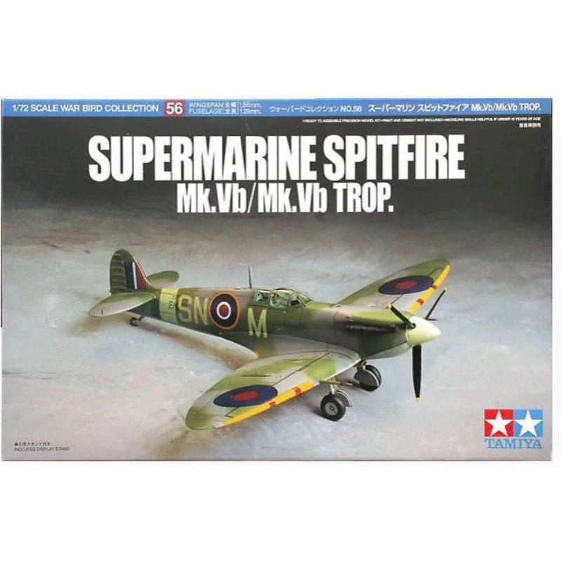 TAMIYA 1/72 SUPERMARINE SPITFIRE MK.VB/MK.VB TROP. - Toyworld Frankston