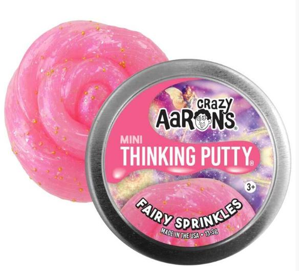CRAZY AARON'S THINKING PUTTY MINI 2 INCH - FAIRY SPRINKLES - Toyworld Frankston