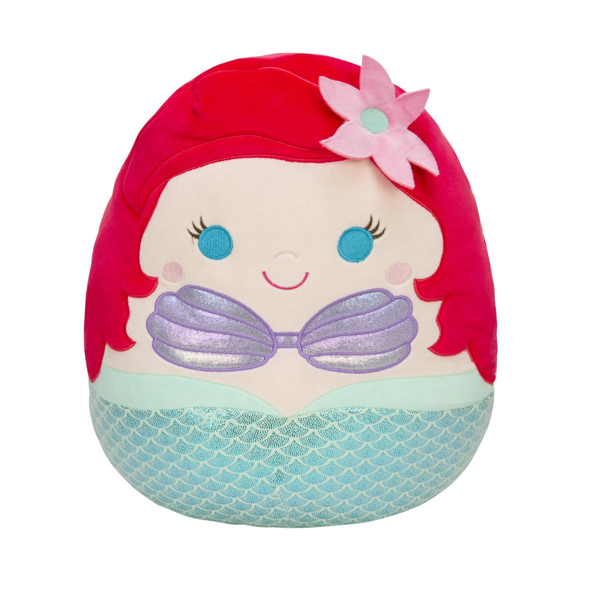 SQUISHMALLOW 8 INCH - DISNEY PRINCESS ASST PLUSH - ARIEL