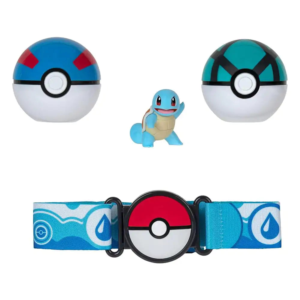 POKEMON CLIP 'N GO - POKE BALL BELT SET - BLUE - Toyworld Frankston
