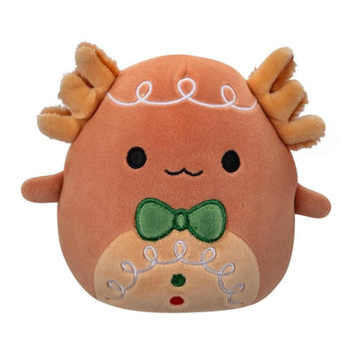 SQUISHMALLOWS -  7.5 INCH PLUSH - CHRISTMAS - DEN THE GINGERBREAD AXOLOTYL