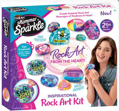 SHIMMER N SPARKLE INSPIRATIONAL ROCK ART PAINTING KIT - Toyworld Frankston