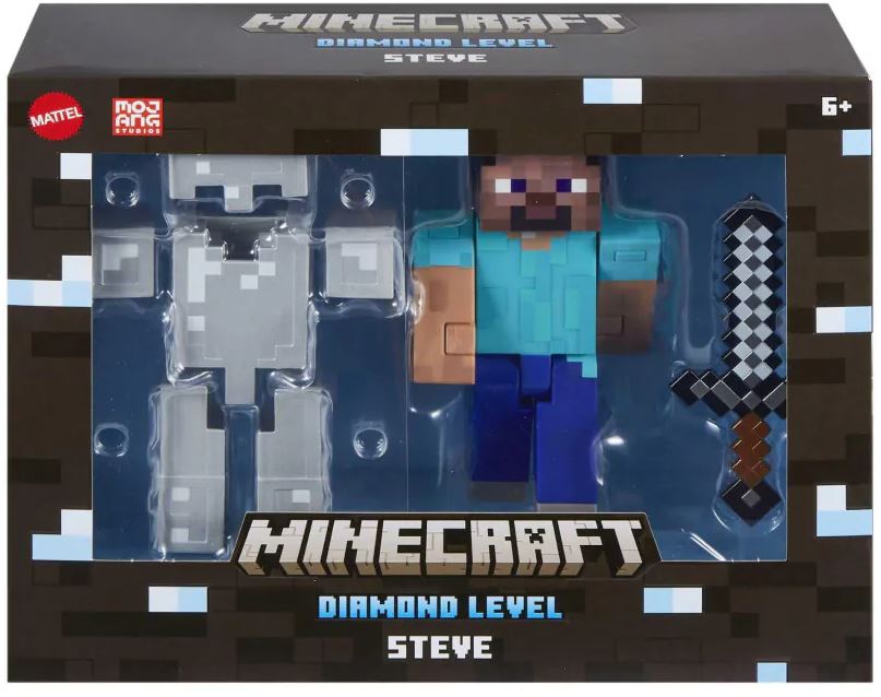 MINECRAFT DIAMOND LEVEL - STEVE - Toyworld Frankston