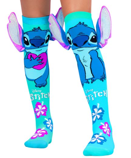 MADMIA - STITCH SILVER GLITTER SOCKS - Toyworld Frankston