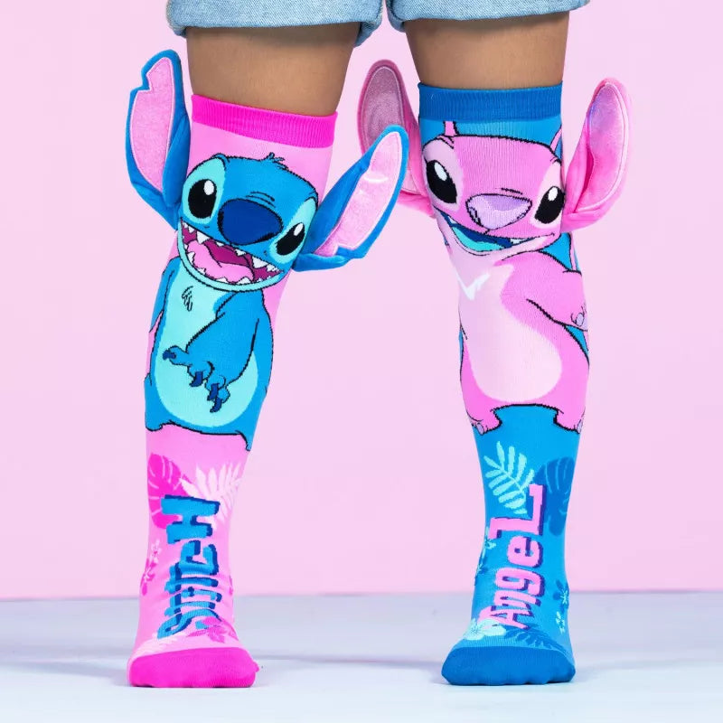 MADMIA - STITCH AND ANGEL SOCKS TODDLER 3-5 - Toyworld Frankston