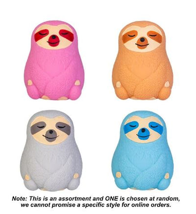 PULLIE PAL -  STRETCH SLOTH ASSORTED COLORS - Toyworld Frankston