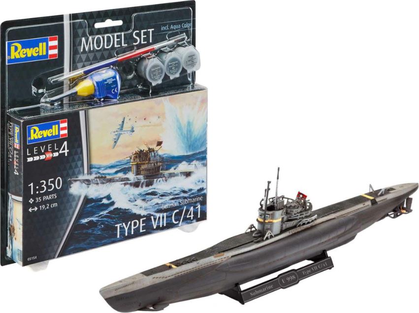 REVELL GERMAN SUBMARINE TYPE VII C/41 1/350 - Toyworld Frankston