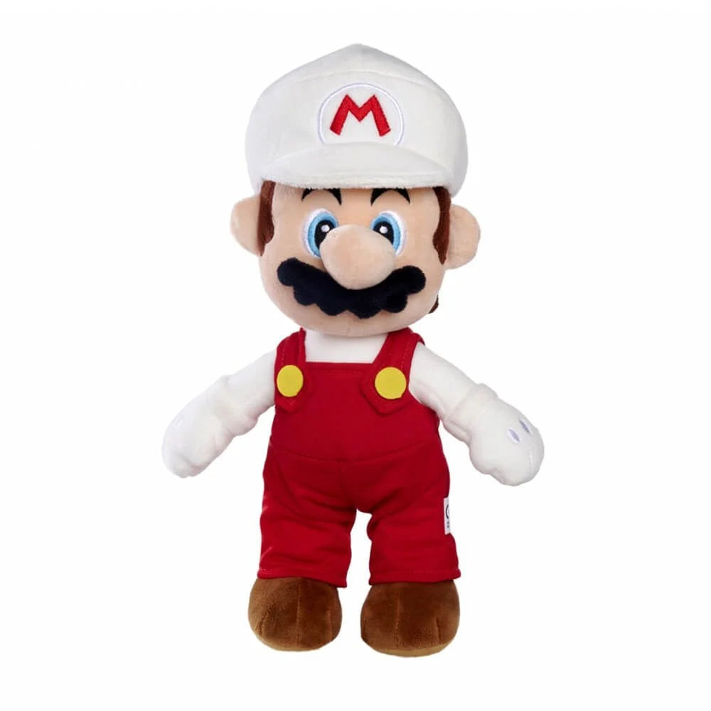 SUPER MARIO 30CM CHARACTER PLUSH - FIRE MARIO - Toyworld Frankston